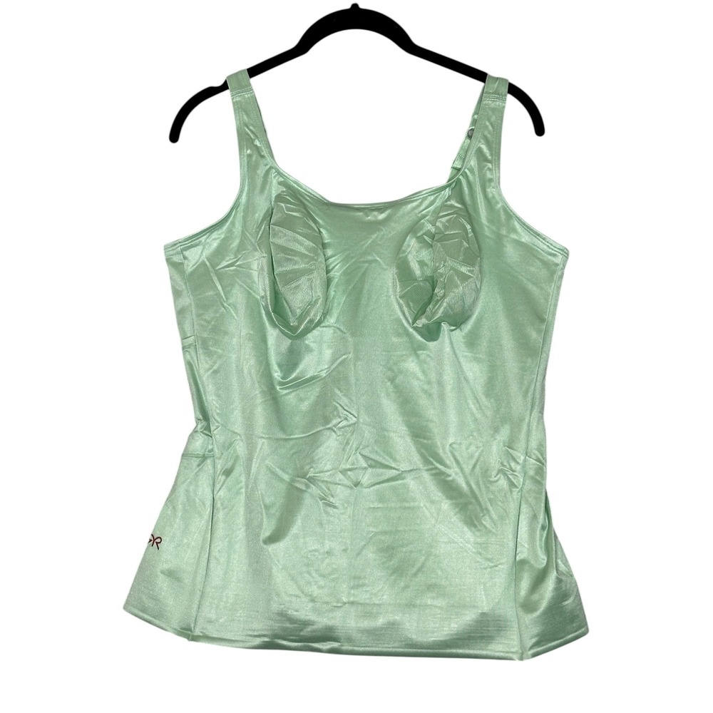 NEW Ruby Ribbon Simply‎ Smooth Pocket Cami Fresh Mint Size 48 Shapewear